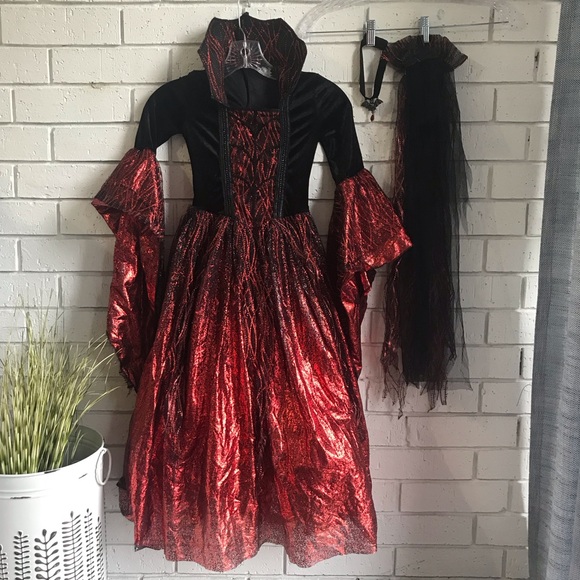Scarlet Enchantress Halloween Costume 3 pieces Vampire - Picture 1 of 13
